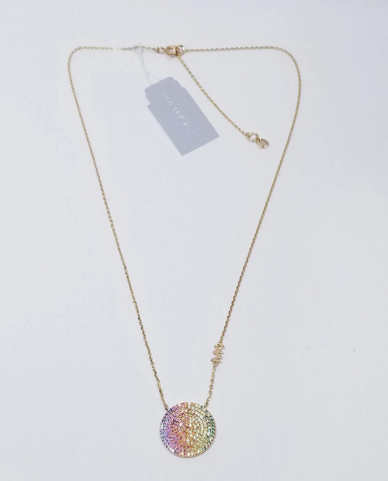 Collar con colgante multicolor de oro rosa Michael Kors Foto 2 de 4