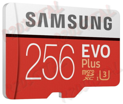 SAMSUNG EVO PLUS MICRO SD 256GB CLASS U3 MEMORY CARD KIT MEMORY CARD 4K UHD