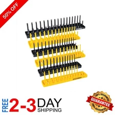 High-Impact 6-Piece Socket Storage Tray Set for SAE & Metric Tools - No Tipping