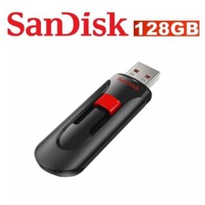 USB Flash Drive SanDisk 128GB Memory Stick Pen PC Mac USB Cruzer Glide CZ60