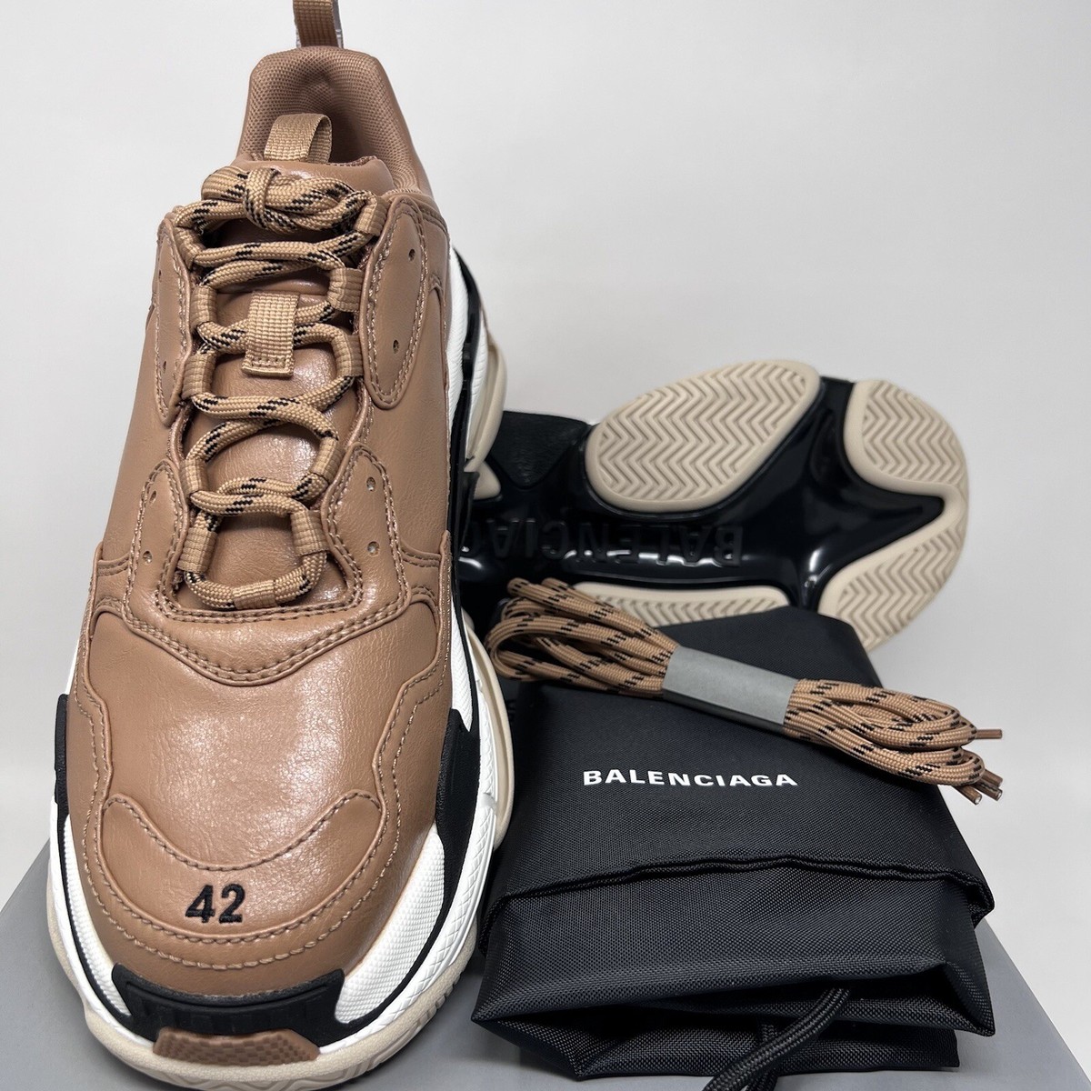 balenciaga ピアーシング　42 BALENCIAGA】STRIKE 20MM ピアーシング ブーツ カーフスキン