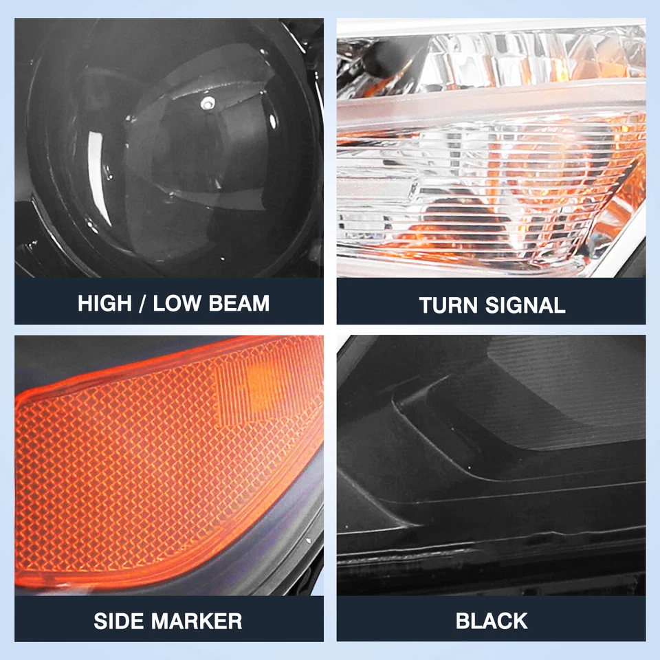 Par de faros halógenos diestros diestros diestros diestros para Chevy Chevrolet Malibu 2016 2017 2018 Foto 4 de 4