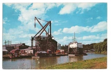 Manitowoc  Wisconsin WI Postcard Ship Building