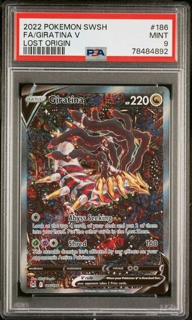 Giratina V (Alternate Full Art, #186/196) - Holofoil