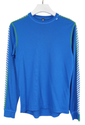 HELLY HANSEN Sweatshirt Men's MEDIUM Sports Pullover Crew Neck Stretch Blue