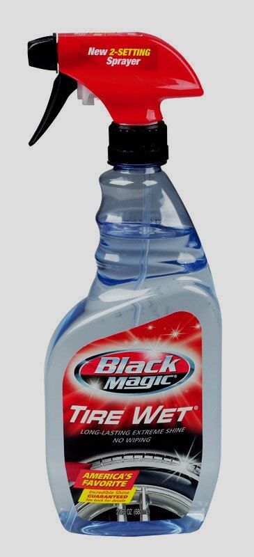 Black Magic Long-Lasting TIRE WET Car Vehicle Gloss Shine Cleaner Spray 23oz NEW