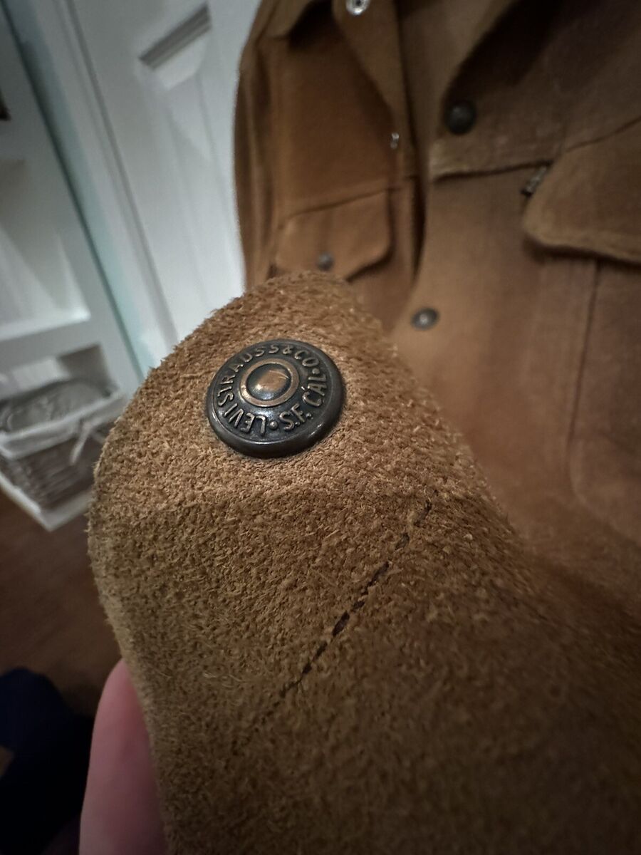 Vintage 50's 60's Levi's Suede Leather Big E Jacket Size Vintage 50's 60's Levi's Suede Leather Big E Jacket Size