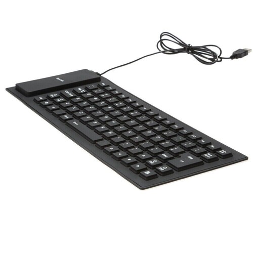 USB Silicone Foldable Keyboard Flexible with Numeric For Laptop PC Desktop - Picture 6 of 17
