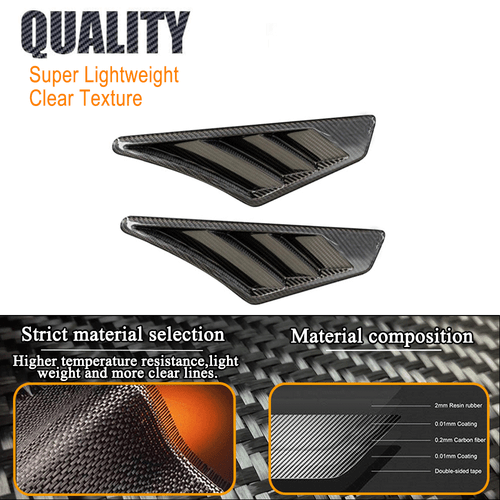 Guardabarros lateral de carbono para Audi Q8 SQ8 RSQ8 2019-2024 DRY Splitter Fender Vent - Imagen 6 de 11