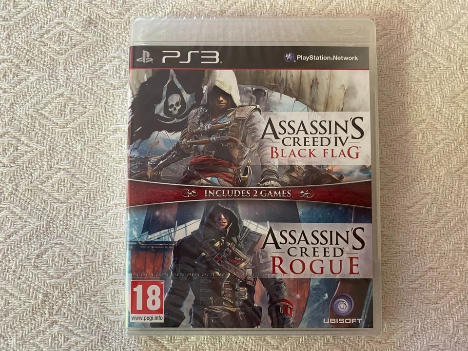 Assassins Creed Rogue / Black Flag PS3 Double Pack - UK PAL New Sealed - Image 4 of 4