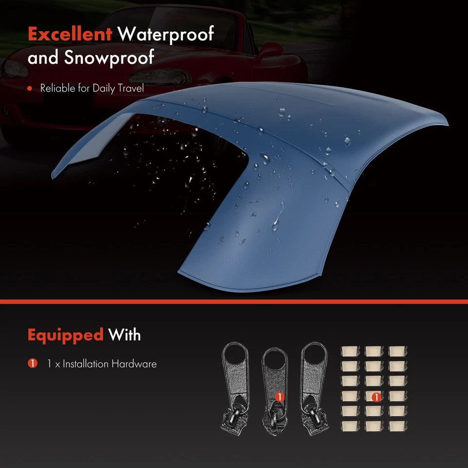 Blue Convertible Soft Top for Mercedes-Benz C209/C207/A209 CLK350 2004-2009 New Foto 4 de 4