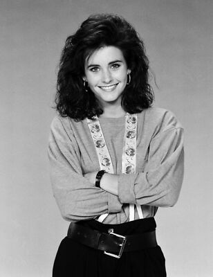 Family Ties Cast Courtney Cox B/W 8x10 Glossy Photo eBay