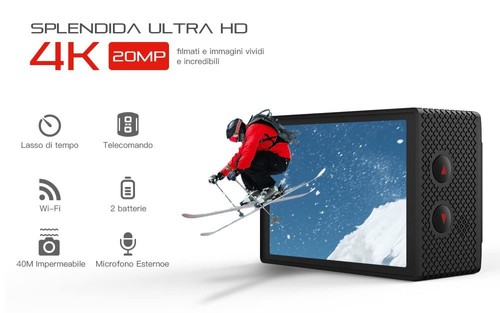 4K Sport Camera 170° Action Camera Ultra HD 20MP WiFi Waterproof Remote Control - Picture 2 of 12