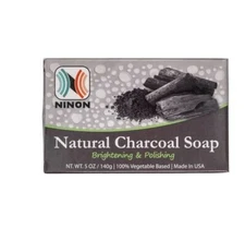 Natural Charcoal Soap Bar 5 oz | Activated Charcoal Face & Body Cleanser |