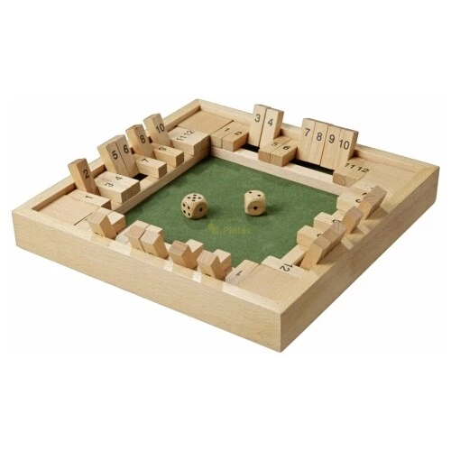 Shut The Box - 12er - für 1-4 Personen - Buche - Bild 2 von 2