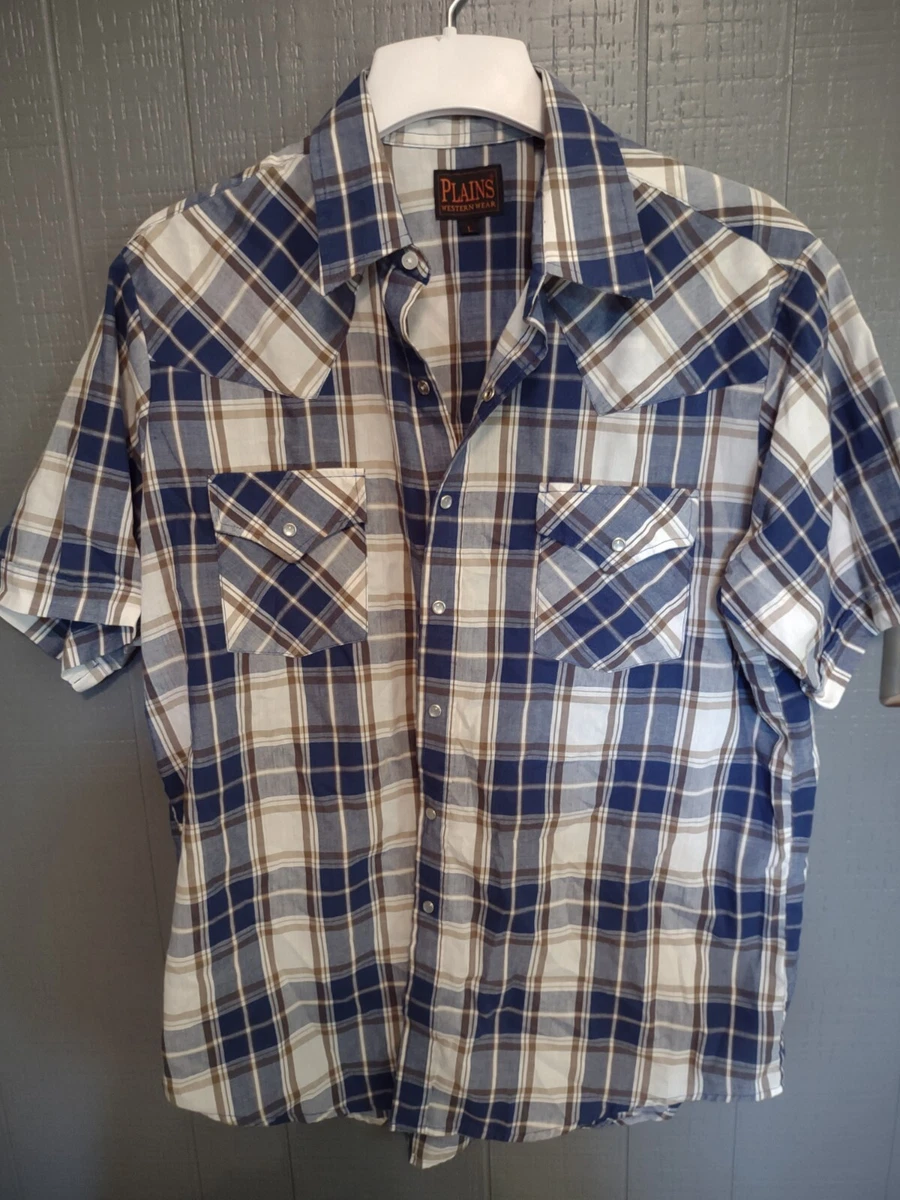 Plains western wear pearl snap sale