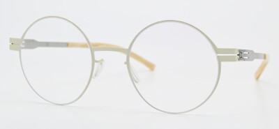IC! BERLIN Brille Oliver M. Off White Pearl Nude Matt Rund Leicht Flexibel Fein