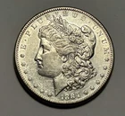 1884 S MORGAN DOLLAR AU+ DETAIL