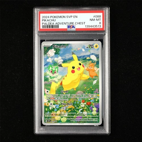 PSA 8 NM-MT 2024 Pokemon ENG Pikachu G SVP EN 088 Promo