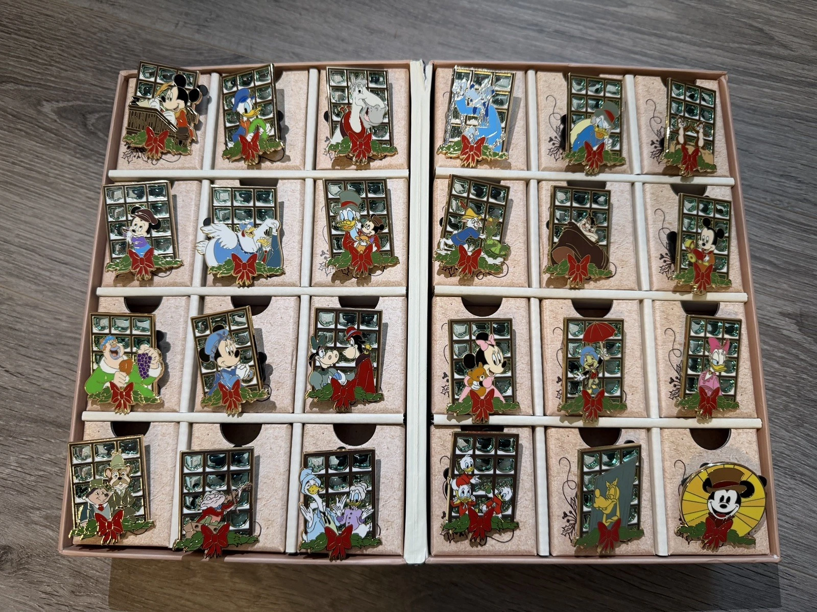 2024 Mickey's Christmas Carol 24-Day Advent Calendar Mystery Pin Set - LE
