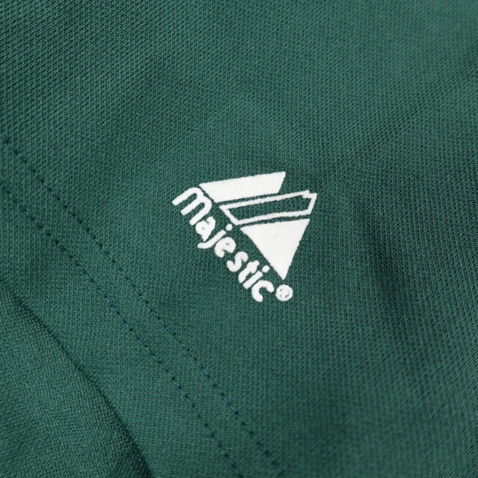 Camiseta masculina Oakland Athletics verde média beisebol da liga principal de beisebol Majestic botão para cima A's - Imagem 4 de 4