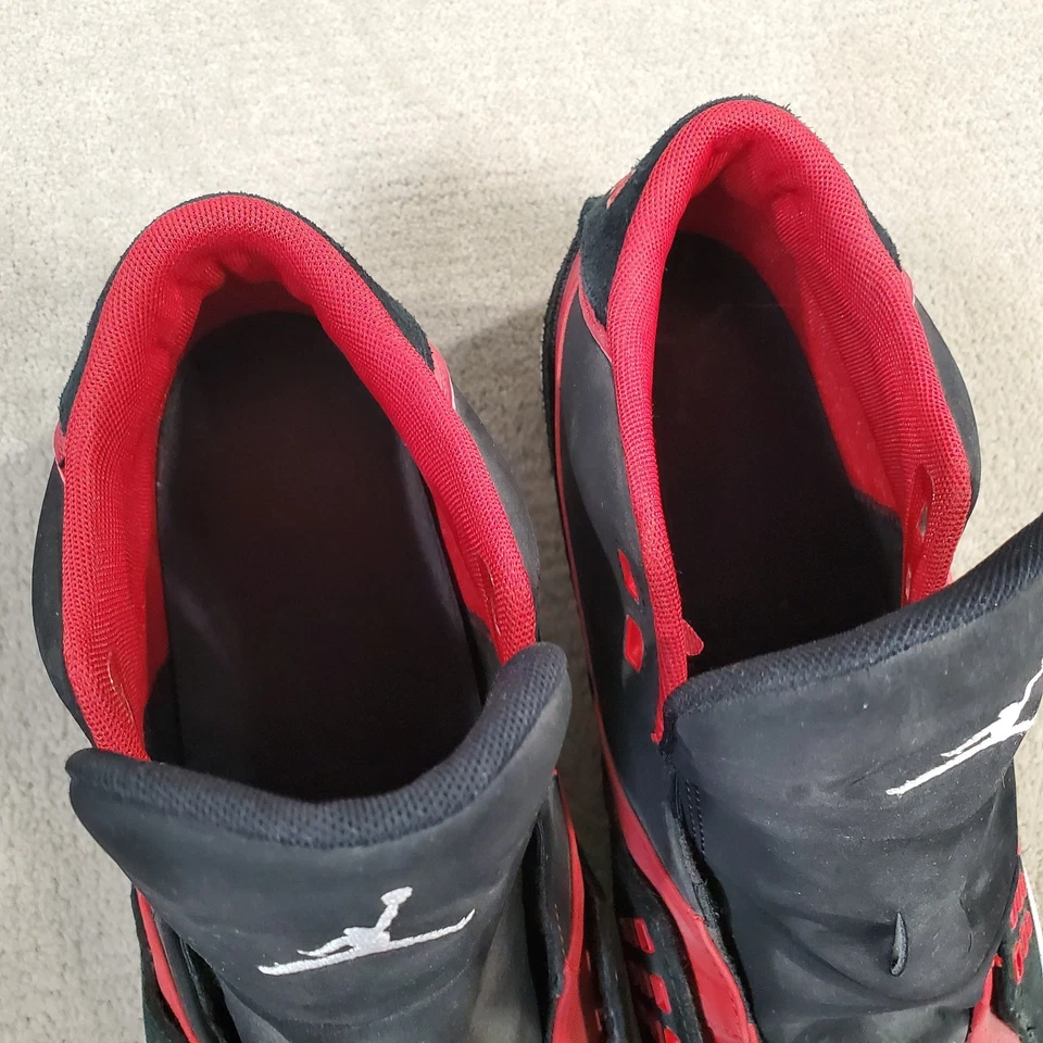 Nike Air Jordan Flight 23 Zapatos Clásicos Para Hombres 12 Negro Rojo Blanco Logo 510892 010 Foto 3 de 4