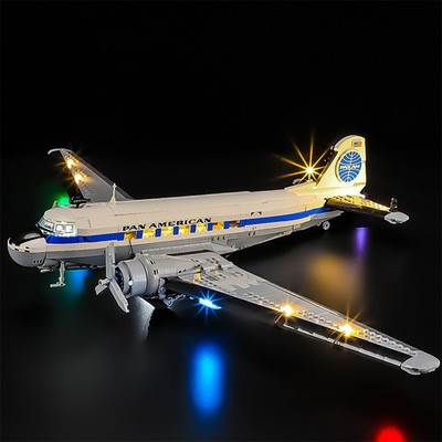 LED Licht Kit für Lego 11378 Douglas DC-3 PAN AM Passagierflugzeug (Ohne Modell)