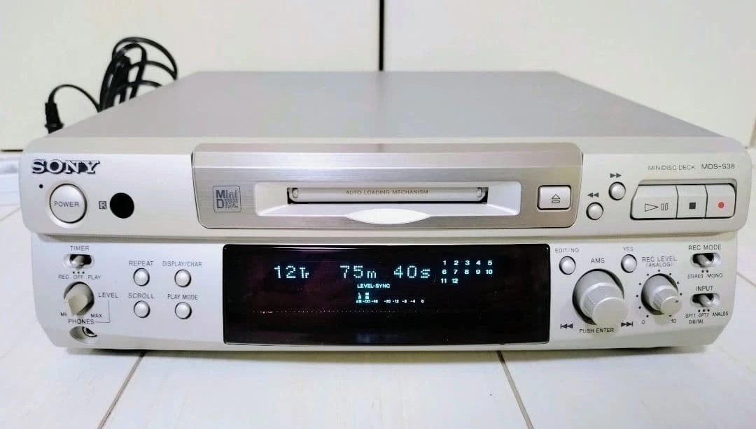 Sony MDS-S38 MD Deck Minidisc Recorder Player Japan | eBay