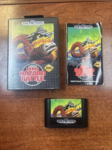 Bio Hazard Battle With Case & Manual (Sega Genesis, Vintage Video game)