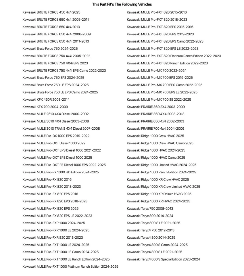 Tusk Ball Joint Kit For KAWASAKI Teryx4 S LE 2021-2022 Foto 3 de 4