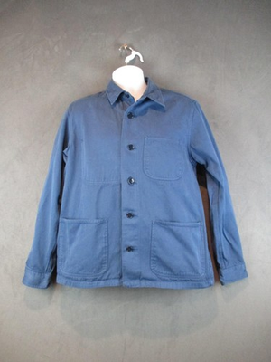 #ad Wallace amp; Barnes Jacket Mens Medium Blue Cotton Canvas Chore Workwear B6976 $89.99