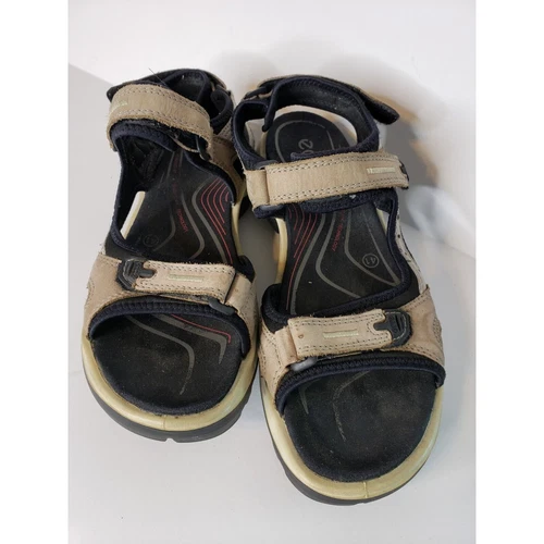 Ecco Sandali Uomo Yucatan Outdoor Escursionismo Tg 41 Marrone Nero Regolabile Multi Cinturino