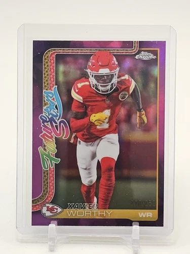 XAVIER WORTHY 2025 TOPPS CHROME FUTURE STARS PINK REFRACTOR /250 #FS-5 Q6638
