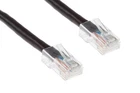 CAT6 Ethernet Patch Cable, Non-Booted, 14 Foot, Black - Lifetime Warranty