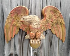 LARGE BURWOOD MCM VINTAGE HANGING  AMERICAN EAGLE.  FREE FAST SHIPPING!