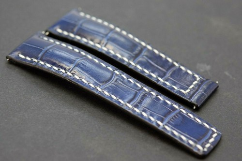 Se adapta a Breitling Navitimer Correa de reloj 22/24 mm Cuero HECHO A MANO Correa Cierre de hebilla - Imagen 3 de 5