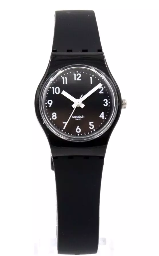 New Swiss Swatch NEW CORE LADY BLACK SINGLE Silicone Petite Watch