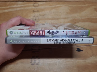 2 Complete Batman (XBOX 360) Games ARKHAM CITY & ARKHAM ASYLUM Tested Fast  Ship