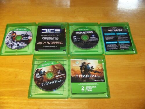 Uitrusten Verleiden Voorlopige XBOX ONE Titanfall, Battlefield 4 & Watchdogs Games lot of 3 | eBay