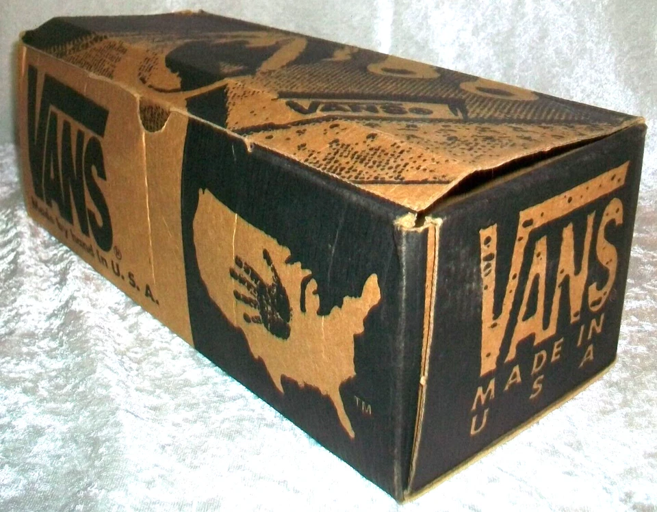 Vintage 1994 Vans Square Root Logo Empty Shoe Skateboarding Sneaker Box 70249 - Image 2 of 4