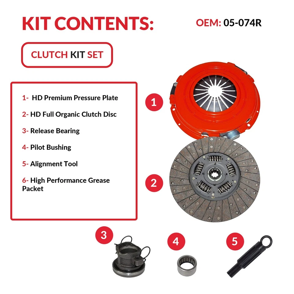 Kit embrague para 94-02 Ram 1500-3500 B150 B1500-B3500 3.9 5.2L 5.9 Stage1 Foto 3 de 4
