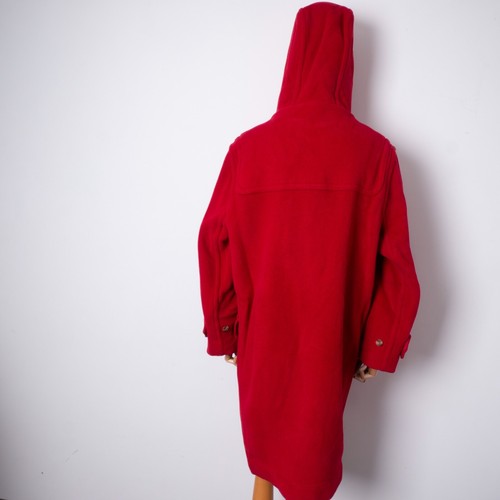 Burberry London Men Vintage Herringbone Toggle Wool Red Harington Duffle Coat 50 - Picture 2 of 12