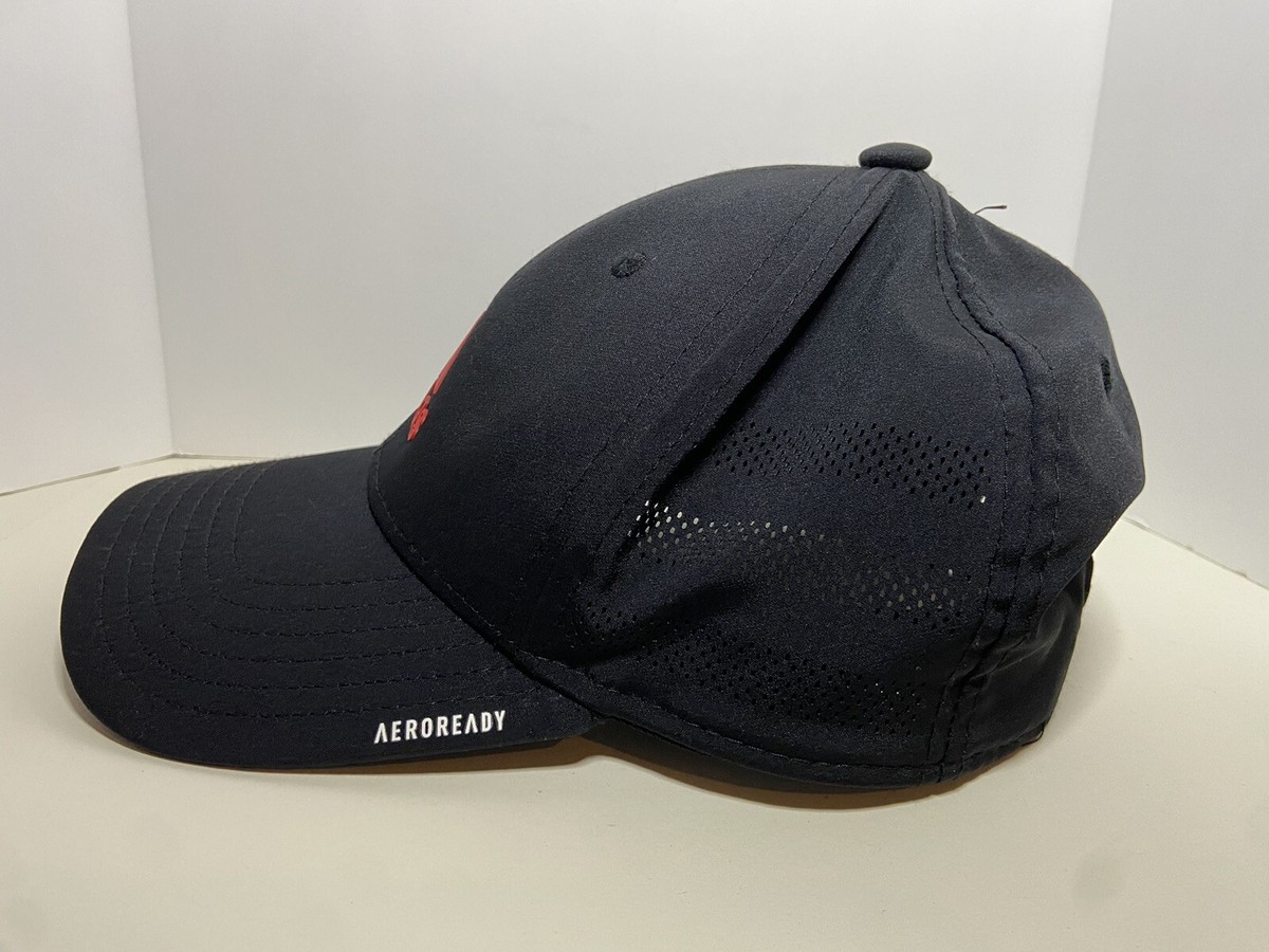 キャップ ADIDAS AEROREADY Ribbon Cap 4FT1920 Adidas Aeroready Black Orange logo Stretch Fit Baseball Hat