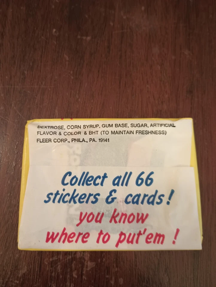(1) Unopened Wax Pack 1975 Fleer (Insult Stickers) - Image 2 of 2