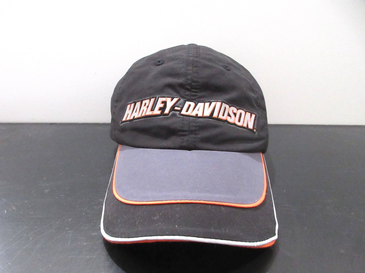 Harley Davidson Hat Cap Strap Back Black Gray Logo  display picture 1