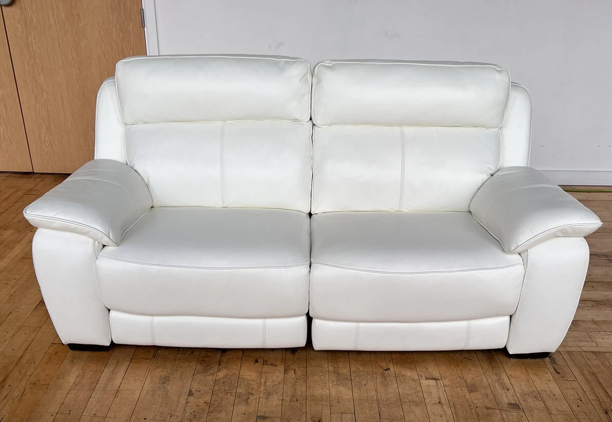 2 Seater Leather Power Recliner Sofa