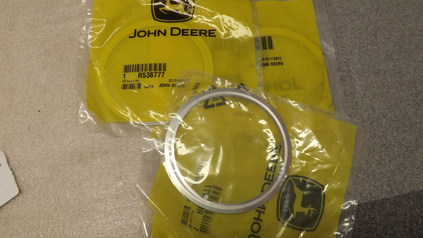(3) New OEM John Deere Turbocharger » Gasket R538777