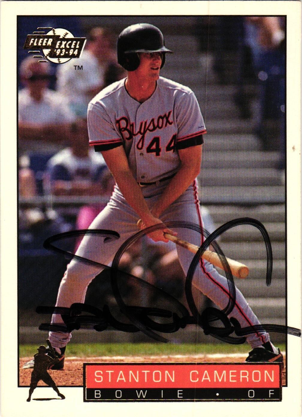 Stanton Cameron #2 Signed 1993/1994 Fleer Excel MILB Card AUTO Bay Sox