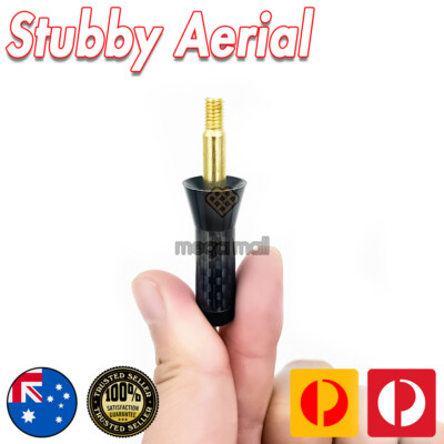 Stubby Bee Sting Black Carbon Fiber Antenna Aerial for Holden
