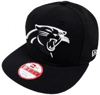 New Era Carolina Panthers Black White Logo Snapback Cap 9Fifty Limited Edition